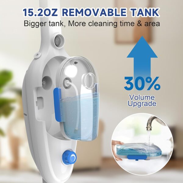 Neugo NE-033 Steam Mop - Versatile All-in-One Floor Cleaner for Hardwood, Vinyl, Laminate, Tile, and Carpet with Adjustable Steam Modes - Image 5