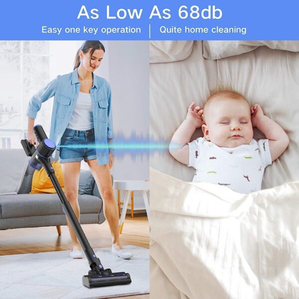 WOWGO 6-in-1 Cordless Vacuum Cleaner: Versatile Handheld and Stick Vacuum with 40-Minute Runtime for Efficient Cleaning on All Surfaces - Image 6