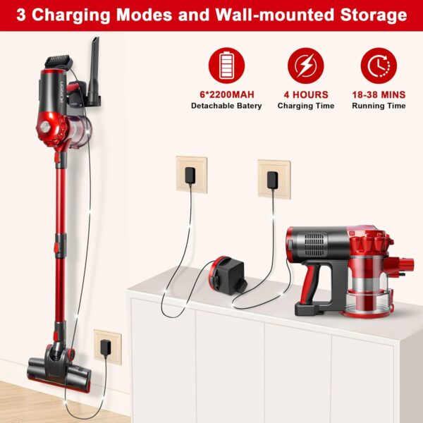 Elezon A200 Cordless Vacuum Cleaner – High-Performance, Rechargeable, with Multi-Cyclone Bagless System - Image 2