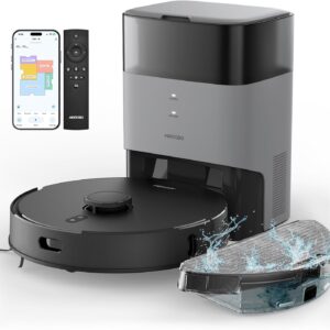 AIRROBO T20+ Saugroboter mit Wischfunktion, 3,5L Absaugstation, 180 Min Laufzeit, LiDAR Navigation, für Tierhaare