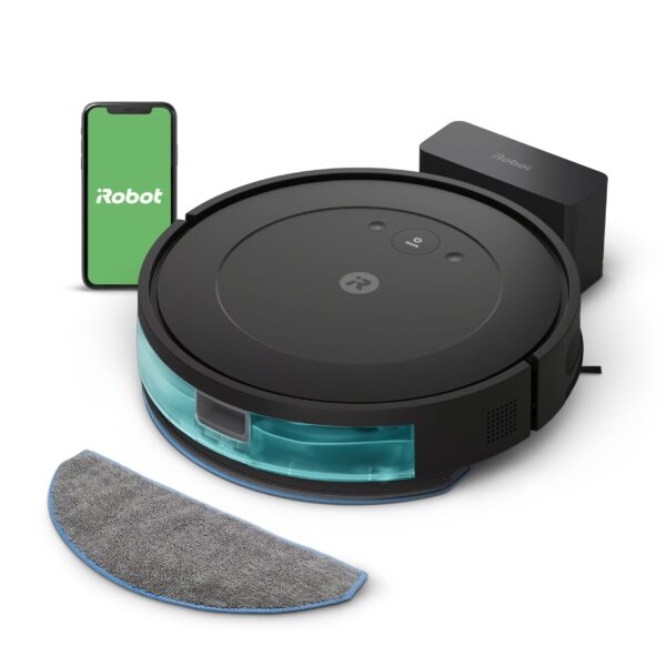 iRobot Roomba Combo Y0110 Robot Vacuum and Mop – Advanced Cleaning for Multi-Surface Floors, Smart Navigation, Self-Charging, and Voice Control Compatibility