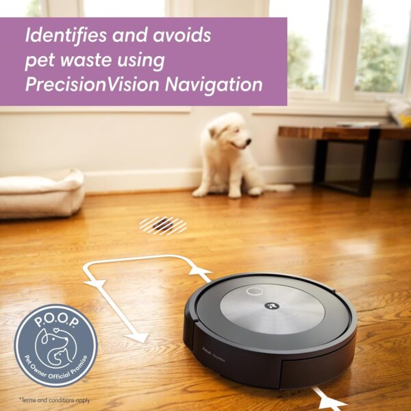 iRobot Roomba J7+ Self-Emptying Robot Vacuum – Smart Navigation, Precision Cleaning, and Pet-Friendly Design - Image 3